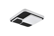 Lampor - EGLO LEPRESO TAKLAMPA 2300LM 385X385 SVART/VIT - 75667