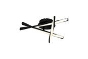Lampor - EGLO ADEJE CEILING BLACK/WHITE - 75684