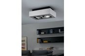 Lampor - EGLO LOKE 1 TAKLAMPA 2L BORSTAD ALUMINIUM - 91353