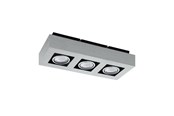 Lampor - EGLO LOKE 1 TAKLAMPA 3L BORSTAD ALUMINIUM - 91354