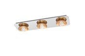Lampor - EGLO TORANO TAK 3X510LM DÄMPNINGB. KROM/GULD - 97523