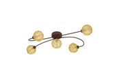 Lampor - EGLO CARIS 1 TAKLAMPA 5X360LM ROST - 97727