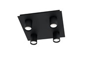 Lampor - EGLO VALCASOTTO TAKLAMPA 4XGU10 SVART - 99516