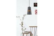 Lampor - EGLO HONEYBOURNE PENDANT E27 MÖRK ZINK - 43107