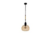 Lampor - EGLO MARYSVILLE PENDANT E27 Ø325 NATUR/AMBER - 43335