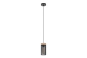 Lampor - EGLO KILNSDALE PENDANT E27 SVART/TRÄ - 43833