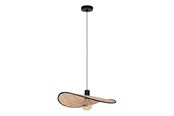 Lampor - EGLO MARYWELL HÄNGSMYCKE 500X345 E27 SVART/BAMBU - 44044