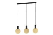 Lampor - EGLO SARONA PENDEL 3XGU10 SVART/GULD - 900402