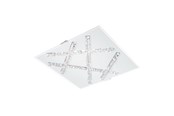 Lampor - EGLO SORRENTA TAKLAMPA 290X290 VIT/KLAR/KRISTALL - 93764