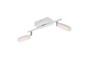 Lampor - EGLO PALOMBARE-C SPOT RGBTW 2X600LM VIT - 97692