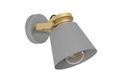 Lampor - EGLO TWICKEN WALL E27 GRÅ/GULD - 43835
