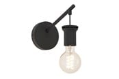 Lampor - EGLO CAPOLIVERI-E VÄGG L120 H140 E27 SVART - 74054