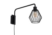 Lampor - EGLO TABILLANO 1 VÄGG E27 D500 SVART - 99349