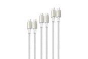 USB-kabel - 4smarts USB-C to USB-C Cable - 60W 3 pcs (3 m + 1.5 m + 0.5 m) - 540621