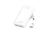 Laddare - 4smarts Wall Charger Flatplug Slim Dual USB-C 65W Fast Charge - 542065