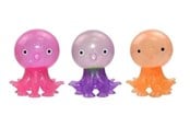 Små presenter till barn - Pocket Money Octopus Glitter Squeeze Ball With Suc - assorted - 621579
