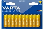 Battery - VARTA Longlife 4106 battery - 20 x AA type - Alkaline - 4106101420