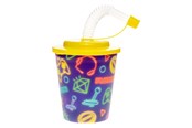 Leksaker - LG-Imports Cup with Lid and Straw Gamer 12 pcs. - 8181