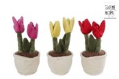 Små presenter till barn - Pocket Money Plants Plush tulip 25cm - assorted - 660627