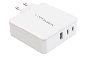 Mobile - Adapters & Chargers - LC Power LC-GAN-100 power adapter - GaN - USB 2 x USB-C - 100 Watt - LC-GAN-100