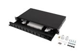 Nätverks tillbehör - Lanberg patch panel - 1U - 19" - 12 x SC duplex / 12 x LC quad - FOP1-12SD-LQB
