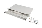 Nätverks tillbehör - Lanberg patch panel - 1U - 19" - 24 x SC simplex / 24 x LC duplex - FOP1-24SS-LDS
