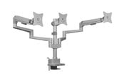 Monitorfäste - ICY BOX mounting kit - adjustable arm - for 3 flat panels - silver/grey - IB-MS525-T