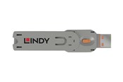 Systemtillbehör - Lindy USB Type A Port Blocker Key - USB port blocker - 40623