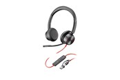 Hörlurar / Headset - HP Poly Blackwire 8225 Stereo Microsoft Teams Certified USB-C Headset +USB-C/A Adapter (8X225AA) - 8X225AA
