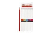 Skriv- och ritverktyg - Creativ Company Triangular Colored Pencils - Red 12 pcs. - 38572