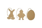Konst- och hantverksmaterial - Creativ Company - Easter pendants papier-mâché 6 pcs. - 267343