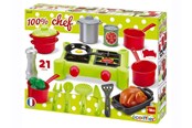 Lekkök och tillbehör - Ecoiffier - 100% Chef Stove 12pcs. - 2649