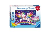 Pusselspel - Ravensburger Puzzle Unicorn and Pegasus 2x24 pcs. 2D Pussel - 56774