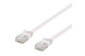 Nätverkskabel - Deltaco TP-615V-FL - patch cable - 15 m - white - Vit - 15m - TP-615V-FL