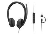 Hörlurar / Headset - Lenovo Wired VoIP Headset 5000 (Teams) USB-C - 4XD1R88995
