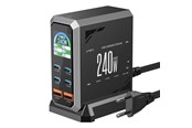 Mobile - Adapters & Chargers - BlitzWolf BW‑S31 240W 6‑Port USB‑C + USB‑A PD Desktop Charger - BW-S31