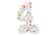 Leksaker - Folat BV - Standing Foil Balloon Joyful Party Number 4 - 72cm - 63964