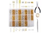 Hobby Tillbehör - Pro Metall Smyckeset - Metallpärlor - 1200 st - 7110-metallic