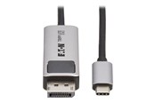 Displaykabel - Eaton Tripp Lite Series USB-C to DisplayPort Active Adapter Cable M/M 8K 60Hz 4K 144Hz HDR 4:4:4 HDCP 2.3 Black 3ft - U444-003-DP8K6