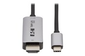 Displaykabel - Eaton Tripp Lite Series USB-C to HDMI Active Adapter Cable M/M 8K60 Hz 4K 144Hz HDR 4:4:4 HDCP 2.3 Black 3ft - U444-003-H8K6