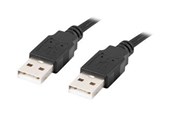 USB-kabel - Lanberg - USB cable - USB to USB - 50 cm - CA-USBA-20CU-0005-BK