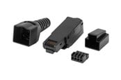 Nätverkskabel - Lanberg network connector - black - Svart - PLU-6000TL