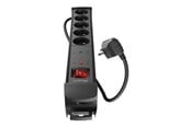 Strömkabel (extern) - Lanberg SP1 - power strip - 2500 Watt - SP1-05E-0500-BK