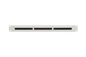 Nätverks tillbehör - Lanberg patch panel - 1U - 19" - with shelf - PPU5-1124-S