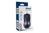 Mus - Gembird - mouse - USB - Mouse - Optic - 4 knappar - Svart - MUS-4B-01L