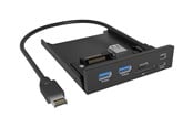 USB Hub - ICY BOX IB-HUB1419-i3 USB Hub - 4 porte - Svart - IB-HUB1419-I3
