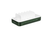 Mobile - Adapters & Chargers - 4smarts Charging station Team 100W 1x USB-A port 5x USB-C ports includes 6 cables green - 541282
