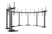 Väggfäste, AV-Möbel - Multibrackets M Pro Series stand - single side - for 7 displays - micro adjustable arms - black - Max 525 kg - recommended for 86" - 7350105219726