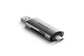 Flashram Reader & Adapter - AXAGON SuperSpeed USB-C & USB-A SD / microSD Card Reader - CRE-SAC