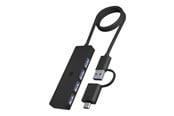 USB Hub - ICY BOX IB-HUB1424-C3 - hub - 4 ports USB Hub - USB 3.2 - 4 porte - Svart - IB-HUB1424-C3